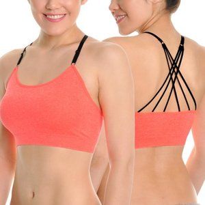 Angelina Seamless Strappy Racerback Sports Bra